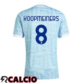 Seconda Maglia Juventus (KOOPMEINERS 8) Blu Bianco 2025/2026  Seconda Maglia Juventus (KOOPMEINERS 8) Blu Bianco 2025/2026