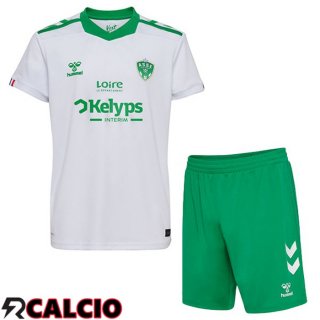 Seconda Maglia AS St Etienne Bambino Bianco 2024/2025