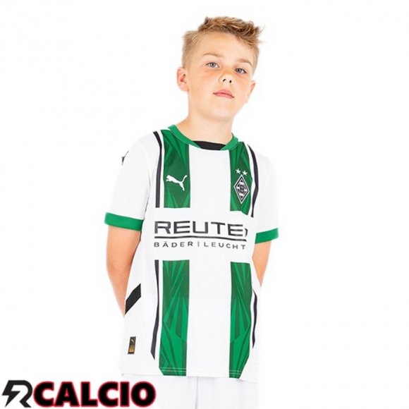 Prima Maglia Monchengladbach Bambino Bianco 2024/2025