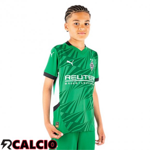 Seconda Maglia Monchengladbach Bambino Verde 2024/2025