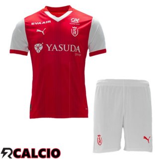 Prima Maglia Stade de Reims Bambino Rosso 2024/2025