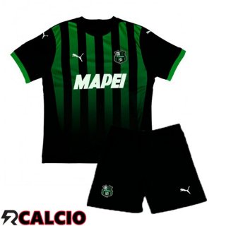 Prima Maglia US Sassuolo Bambino Verde Nero 2024/2025