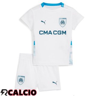 Prima Maglia Marsiglia OM Bambino Bianco 2024/2025
