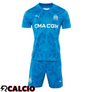 Maglia Marsiglia OM Bambino Portiere Blu 2024/2025  Maglia Marsiglia OM Bambino Portiere Blu 2024/2025