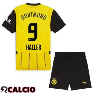 Prima Maglia Dortmund BVB (Haller 9) Bambino Giallo 2024/2025