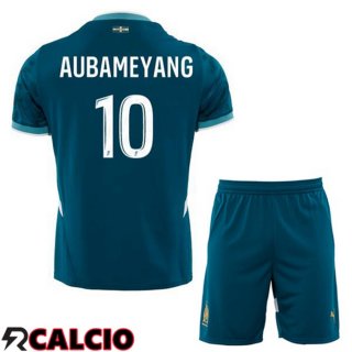 Seconda Maglia Marsiglia OM (AUBAMEYANG 10) Bambino Blu 2024/2025