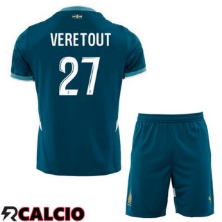 Seconda Maglia Marsiglia OM (VERETOUT 27) Bambino Blu 2024/2025