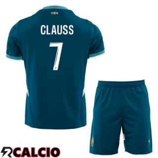 Seconda Maglia Marsiglia OM (CLAUSS 7) Bambino Blu 2024/2025