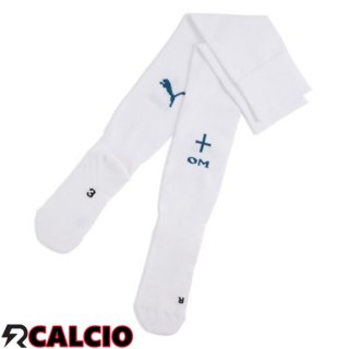 Prima Calzini Calcio Marsiglia OM Bianco 2024/2025  Prima Calzini Calcio Marsiglia OM Bianco 2024/2025