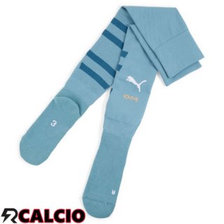 Seconda Calzini Calcio Marsiglia OM Blu 2024/2025  Seconda Calzini Calcio Marsiglia OM Blu 2024/2025