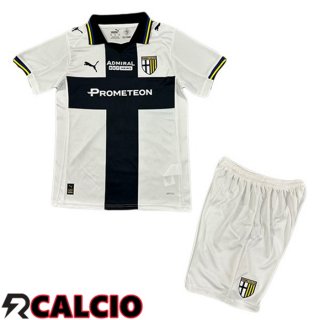 Prima Maglia Parma Calcio Bambino Bianco Nero 2025/2026
