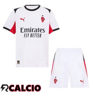 Seconda Maglia AC Milan Bambino Bianco 2025/2026