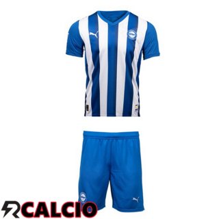 Prima Maglia Deportivo Alaves Bambino Blu Bianco 2025/2026  Prima Maglia Deportivo Alaves Bambino Blu Bianco 2025/2026
