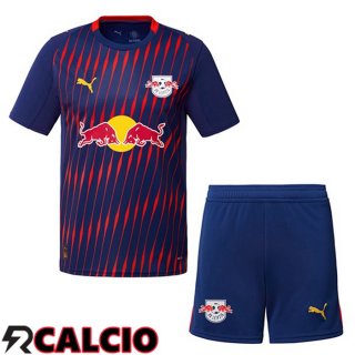 Seconda Maglia RB Leipzig Bambino Rosso Blu Reale 2025/2026  Seconda Maglia RB Leipzig Bambino Rosso Blu Reale 2025/2026