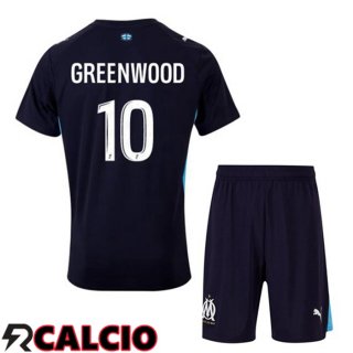 Seconda Maglia Marsiglia OM (GREENWOOD 10) Bambino Blu Reale 2025/2026