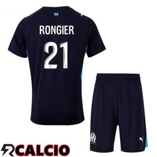 Seconda Maglia Marsiglia OM (RONGIER 21) Bambino Blu Reale 2025/2026