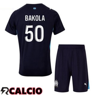 Seconda Maglia Marsiglia OM (BAKOLA 50) Bambino Blu Reale 2025/2026