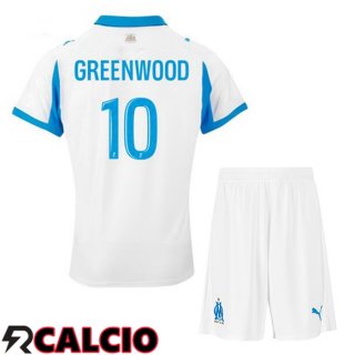 Prima Maglia Marsiglia OM (GREENWOOD 10) Bambino Bianco 2025/2026
