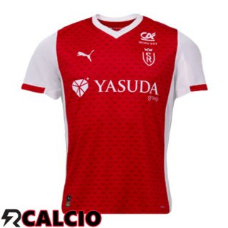 Prima Maglia Stade De Reims Rosso 2025/2026  Prima Maglia Stade De Reims Rosso 2025/2026
