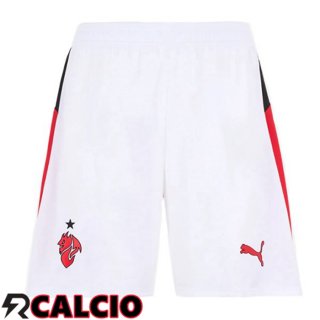 Seconda Pantaloncini Calcio AC Milan Bianco 2025/2026