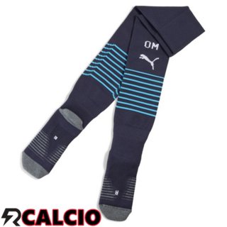 Seconda Calzini Calcio Marsiglia OM Blu Reale 2025/2026  Seconda Calzini Calcio Marsiglia OM Blu Reale 2025/2026
