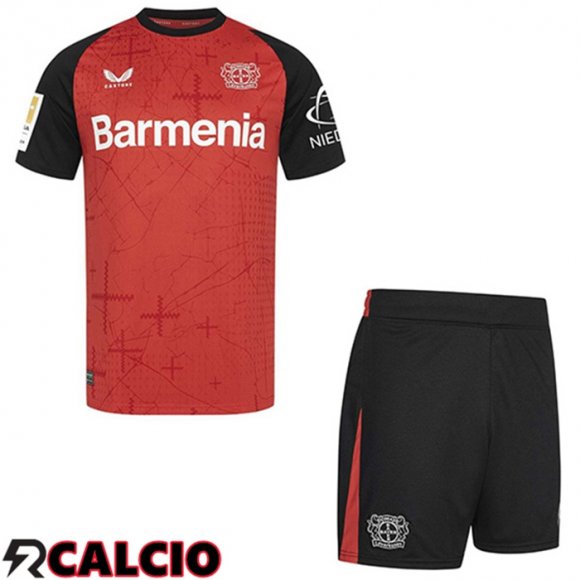 Prima Maglia Bayer 04 Leverkusen Bambino 2024/2025