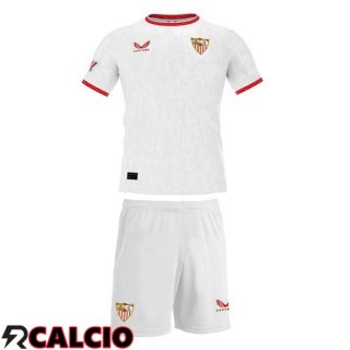 Prima Maglia Sevilla FC Bambino Bianco 2024/2025