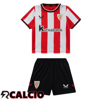 Prima Maglia Athletic Club Bambino Rosso Bianco 2025/2026