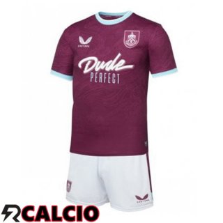 Prima Maglia Burnley Bambino Viola 2025/2026  Prima Maglia Burnley Bambino Viola 2025/2026