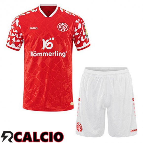 Prima Maglia FSV Mainz 05 Bambino Rosso 2025/2026