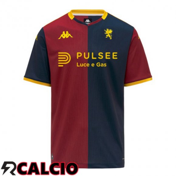 Prima Maglia Genoa CFC Rosso Blu Reale 2025/2026  Prima Maglia Genoa CFC Rosso Blu Reale 2025/2026