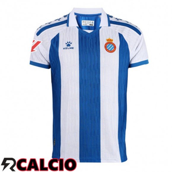 Prima Maglia RCD Espanyol Blu Bianco 2025/2026  Prima Maglia RCD Espanyol Blu Bianco 2025/2026