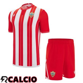 Prima Maglia UD Almeria Bambino Rosso Bianco 2025/2026