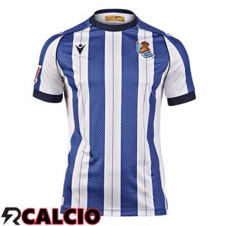 Prima Maglia Real Sociedad Blu Bianco 2025/2026