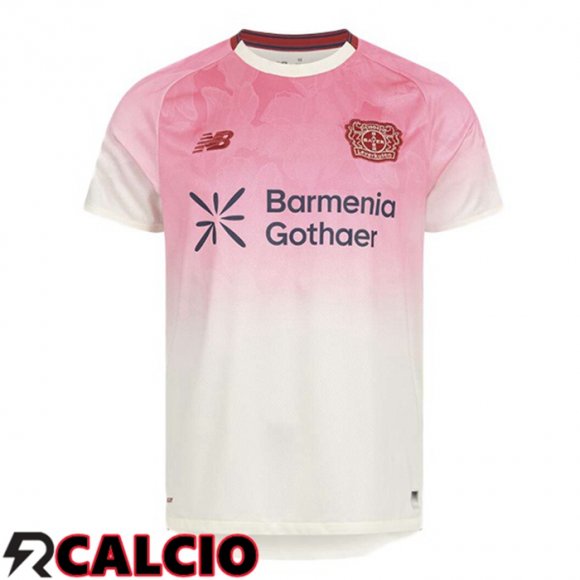 Seconda Maglia Bayer 04 Leverkusen Bianco Rosa 2025/2026