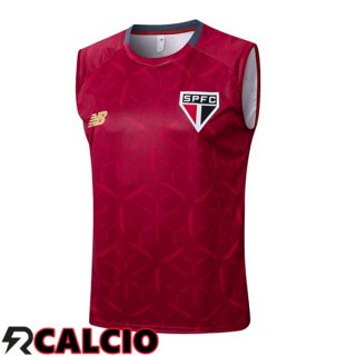 Canotta Allenamento Sao Paulo FC Rosso 2025/2026  Canotta Allenamento Sao Paulo FC Rosso 2025/2026