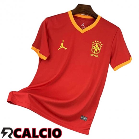 Maglia Brasile Jordan Edizione Speciale Rosso 2025 2026  Maglia Brasile Jordan Edizione Speciale Rosso 2025 2026