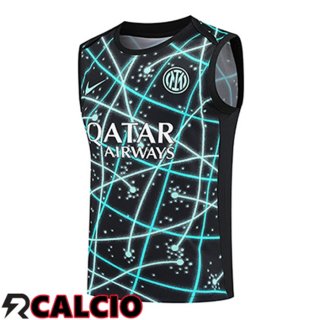 Canotta Allenamento Inter Milan Nero Blu 2025 2026