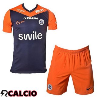Prima Maglia Montpellier HSC Bambino Blu Arancia 2024/2025