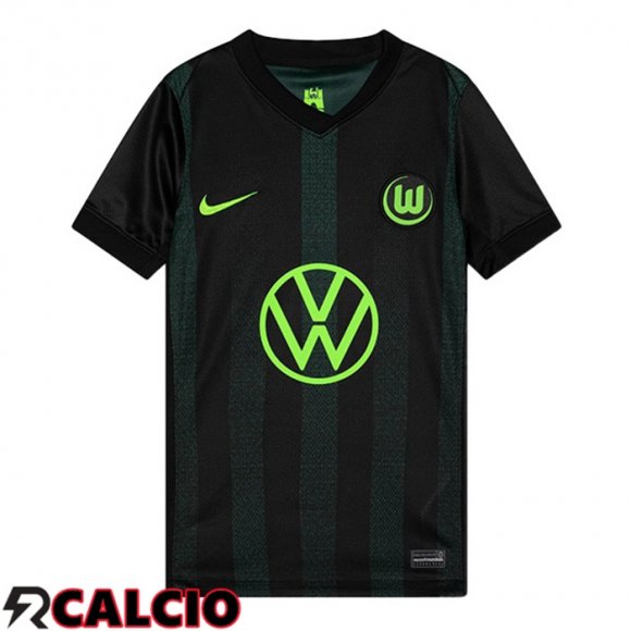 Seconda Maglia Vfl Wolfsburg Nero 2024/2025  Seconda Maglia Vfl Wolfsburg Nero 2024/2025