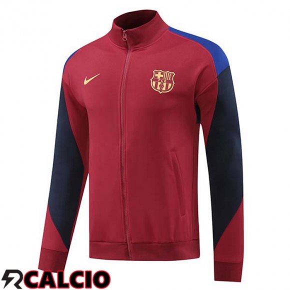 Giacca Calcio FC Barcellona Rosso 2024/2025  Giacca Calcio FC Barcellona Rosso 2024/2025