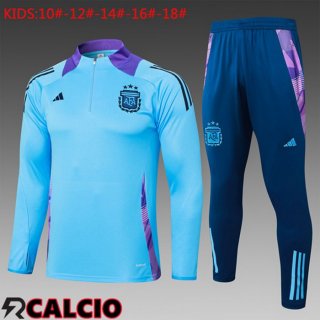Insieme Tuta Calcio Argentina Bambino Blu 2024/2025  Insieme Tuta Calcio Argentina Bambino Blu 2024/2025