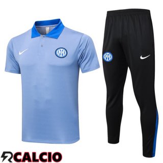 Insieme Polo Inter Milan + Pantaloni Blu 2024/2025