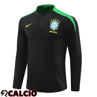 Felpa Allenamento Brasile Nero 2024/2025  Felpa Allenamento Brasile Nero 2024/2025