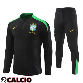 Insieme Tuta Calcio Brasile Nero 2024/2025  Insieme Tuta Calcio Brasile Nero 2024/2025