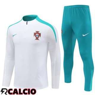 Insieme Tuta Calcio Portogallo Bianco 2024/2025