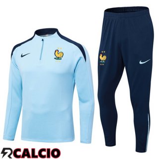 Insieme Tuta Calcio Francia Blu 2024/2025  Insieme Tuta Calcio Francia Blu 2024/2025