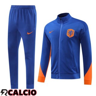 Insieme Tuta Calcio - Giacca Paesi Bassi Blu 2024/2025