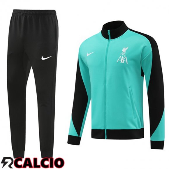 Insieme Tuta Calcio - Giacca FC Liverpool Verde 2024/2025