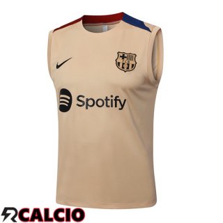 Canotta Allenamento FC Barcellona Giallo 2024/2025